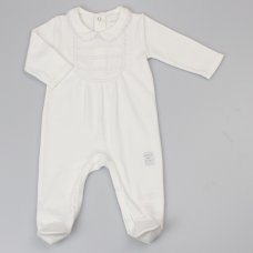 C12067: Baby Girls Lace Cotton  All In One  (0-9 Months)